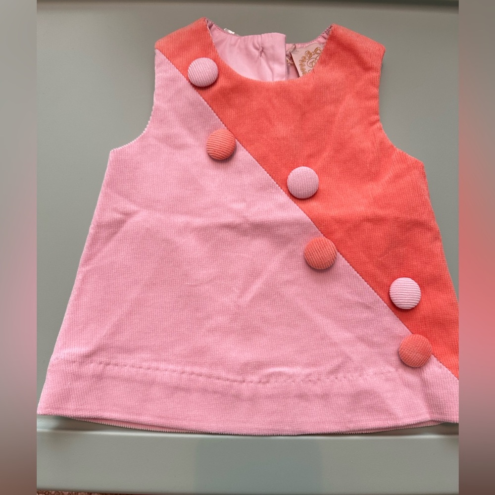 TBBC Blake Button dress 0-6 months